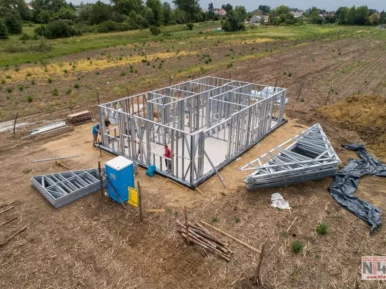 domy prefabrykowane, domy szkieletowe, domy modułowe, domy ze stali, lekkie konstrukcje stalowe LKS system Silton